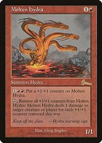 Matte Finish Urza's Legacy Molten Hydra ( #85 )
