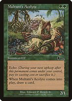 Matte Finish Urza's Legacy Multani's Acolyte ( #108 )