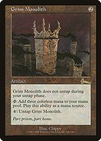 Matte Finish Urza's Legacy Grim Monolith ( #126 )