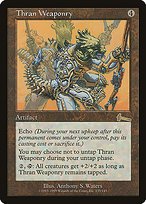 Matte Finish Urza's Legacy Thran Weaponry ( #135 )