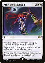 Matte Finish Unfinity Main Event Horizon ( #19 )