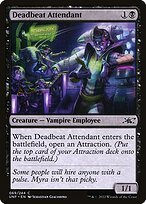 Matte Finish Unfinity Deadbeat Attendant ( #69 )