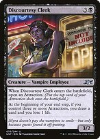 Matte Finish Unfinity Discourtesy Clerk ( #70 )