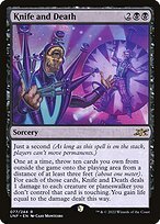 Matte Finish Unfinity Knife and Death ( #77 )