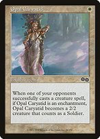 Matte Finish Urza's Saga Opal Caryatid ( #24 )
