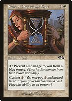 Matte Finish Urza's Saga Rune of Protection: Blue ( #37 )