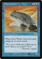 Matte Finish Urza's Saga Great Whale ( #77 )