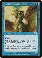 Matte Finish Urza's Saga Peregrine Drake ( #88 )