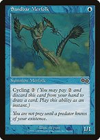 Matte Finish Urza's Saga Sandbar Merfolk ( #94 )