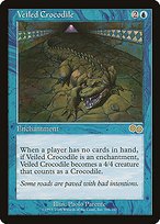 Matte Finish Urza's Saga Veiled Crocodile ( #108 )