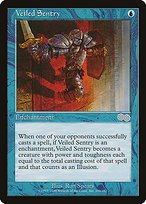 Matte Finish Urza's Saga Veiled Sentry ( #109 )