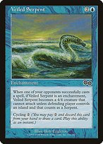 Matte Finish Urza's Saga Veiled Serpent ( #110 )