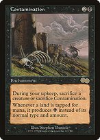 Matte Finish Urza's Saga Contamination ( #123 )