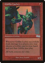 Matte Finish Urza's Saga Goblin Lackey ( #190 )