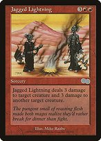 Matte Finish Urza's Saga Jagged Lightning ( #200 )