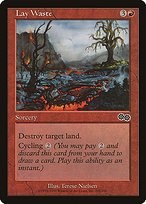 Matte Finish Urza's Saga Lay Waste ( #201 )