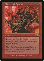 Matte Finish Urza's Saga Shower of Sparks ( #217 )