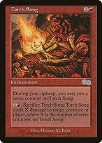 Matte Finish Urza's Saga Torch Song ( #222 )