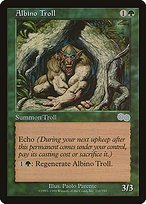 Matte Finish Urza's Saga Albino Troll ( #231 )