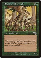 Matte Finish Urza's Saga Blanchwood Treefolk ( #238 )