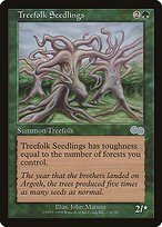 Matte Finish Urza's Saga Treefolk Seedlings ( #278 )