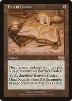 Matte Finish Urza's Saga Barrin's Codex ( #286 )