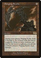 Matte Finish Urza's Saga Purging Scythe ( #308 )