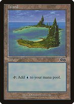 Matte Finish Urza's Saga Island ( #336 )