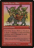 Matte Finish Visions Goblin Swine-Rider ( #81 )