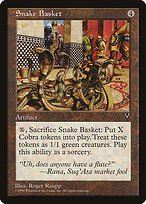 Matte Finish Visions Snake Basket ( #155 )