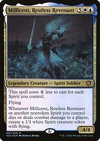 Matte Finish Crimson Vow Commander Millicent, Restless Revenant ( #1 )