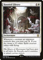 Matte Finish Crimson Vow Commander Haunted Library ( #6 )