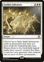 Matte Finish Crimson Vow Commander Sudden Salvation ( #10 )