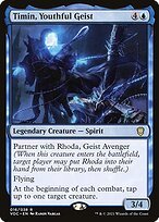 Matte Finish Crimson Vow Commander Timin, Youthful Geist ( #16 )