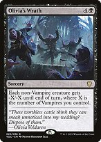 Matte Finish Crimson Vow Commander Olivia's Wrath ( #20 )
