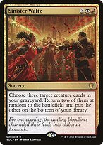 Matte Finish Crimson Vow Commander Sinister Waltz ( #30 )