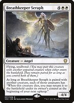 Matte Finish Crimson Vow Commander Breathkeeper Seraph ( #31 )