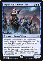 Matte Finish Crimson Vow Commander Imperious Mindbreaker ( #33 )