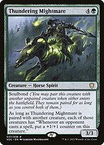 Matte Finish Crimson Vow Commander Thundering Mightmare ( #37 )