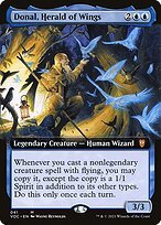 Matte Finish Crimson Vow Commander Donal, Herald of Wings ( #41 )