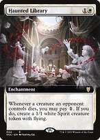 Matte Finish Crimson Vow Commander Haunted Library ( #44 )