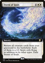 Matte Finish Crimson Vow Commander Storm of Souls ( #47 )