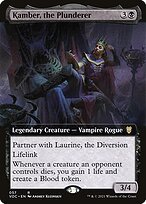 Matte Finish Crimson Vow Commander Kamber, the Plunderer ( #57 )