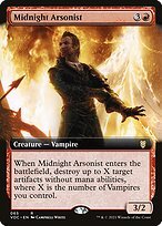 Matte Finish Crimson Vow Commander Midnight Arsonist ( #65 )