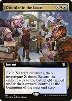 Matte Finish Crimson Vow Commander Disorder in the Court ( #67 )