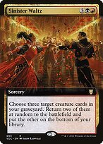 Matte Finish Crimson Vow Commander Sinister Waltz ( #68 )