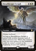 Matte Finish Crimson Vow Commander Breathkeeper Seraph ( #69 )