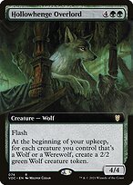 Matte Finish Crimson Vow Commander Hollowhenge Overlord ( #74 )