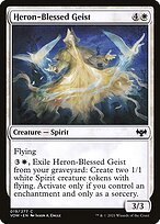 Glossy Finish Innistrad: Crimson Vow Heron-Blessed Geist ( #19 )