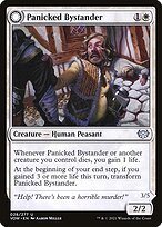 Glossy Finish Innistrad: Crimson Vow Panicked Bystander // Cackling Culprit ( #28 )